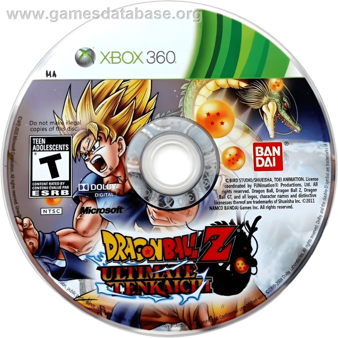 Dragon Ball Z Ultimate Tenkaichi - Microsoft Xbox 360 - Artwork - Cartridge